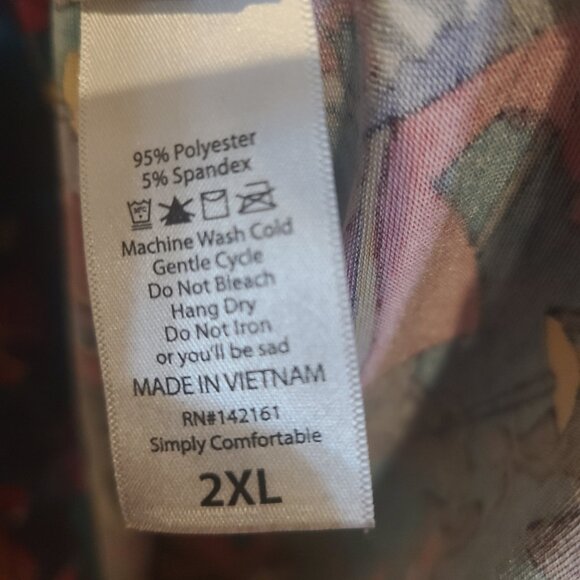 Lularoe RARE unicorn Captain Hook Peter Pan Julia Dress EUC Size 2XL - Picture 4 of 4